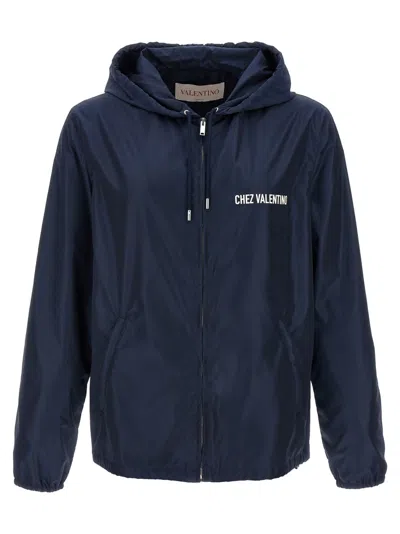 VALENTINO DARK BLUE CHEZ VALENTINO WINDBREAKER