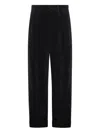 Valentino Trousers Featuring Pleated Design And Belt Loops In Black