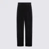 Valentino Garavani Cotton And Linen Blend Trousers In Black
