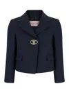 VALENTINO DARK BLUE SINGLE BREASTED BLAZER