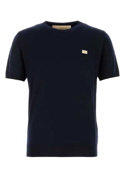 Valentino Dark Blue Wool Sweater