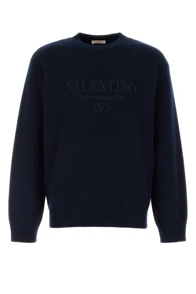 Valentino Garavani Dark Blue Wool Sweater