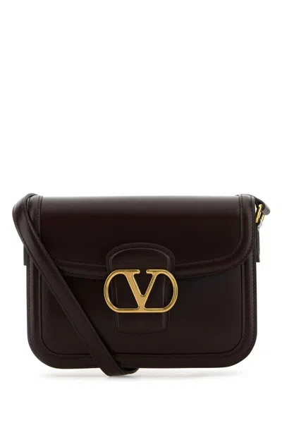 Valentino Garavani Women's Chocolate Leather 9to5 Shoulder Bag In Brown