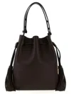 Valentino Dark Brown Vlogo Bucket Bag In Brown