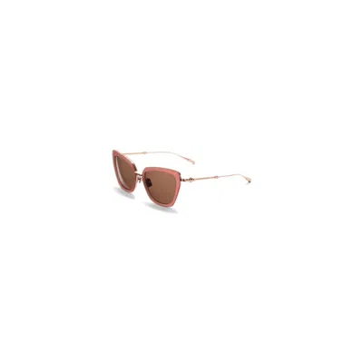 Valentino Daydream Ii Brown Butterfly Ladies Sunglasses Vls-165 D 53 In Multi