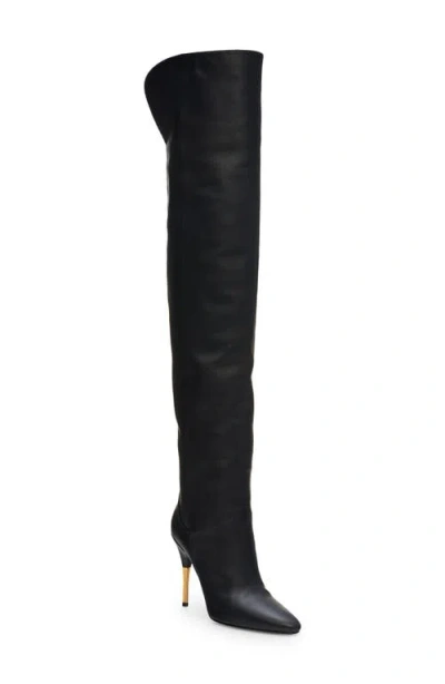 Valentino Garavani Valentino Deboot Over The Knee Boot In Black