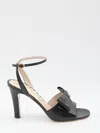 Valentino Décolleté Bowow Slingback In Black