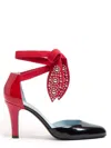 Valentino Garavani Foliefoliage Sandal With Color-block Design And Beaded Accents