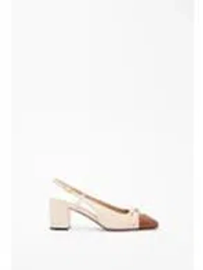 VALENTINO GARAVANI VALET DU ROI LEATHER SLINGBACK DÉCOLLETÉ