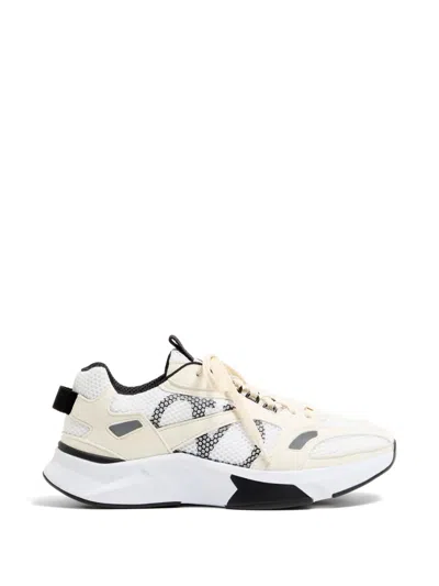 Valentino Garavani Demivee Sneakers In Mesh Fabric With Suede Inserts In Animal Print