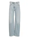 Valentino Denim 5 Tasche | B-w - Paris - Black | Denim Lavaggio Blu Chiaro Jeans Light Blue In Blue
