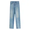 Valentino Garavani Jeans With Logo Application In Blue