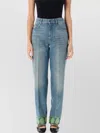 Valentino Garavani Straight-leg Jeans With Decorative Cuffs