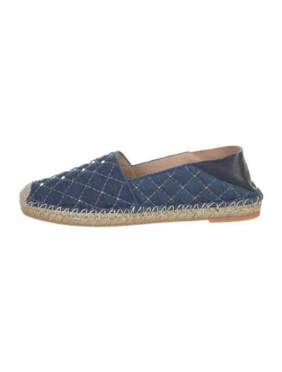 Pre-owned Valentino Garavani Denim Espadrilles In Blue