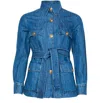 Valentino Denim Safari Jacket In Blue