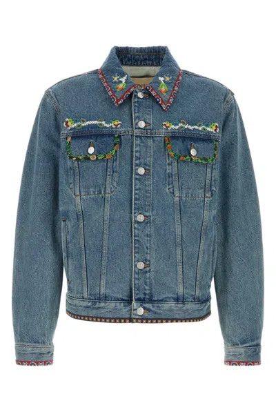 VALENTINO MEN DENIM JACKET , L LUXURY JACKETS FOR MEN DARVEYS