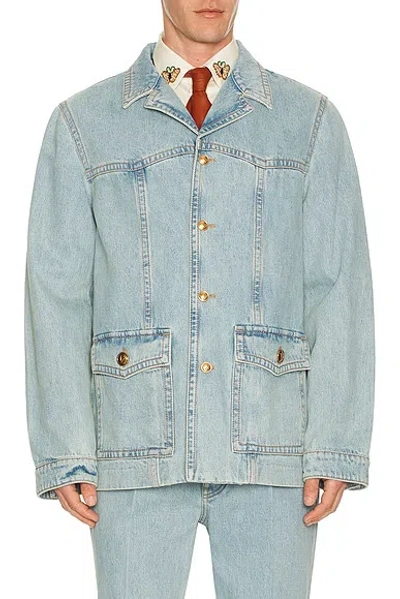 Valentino Garavani Essential Regular Fit Jacket In Animal Print
