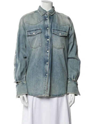Pre-owned Valentino Denim Jacket In Blue