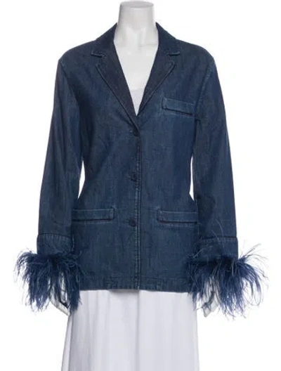 Pre-owned Valentino Denim Jacket In Blue
