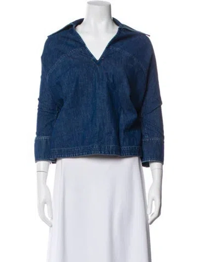 Pre-owned Valentino Denim Jacket In Blue