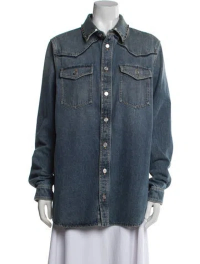Pre-owned Valentino Denim Jacket In Blue
