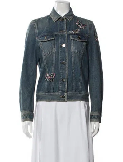 Pre-owned Valentino Denim Jacket In Blue