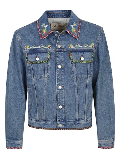 VALENTINO DENIM JACKETS EMBROIDERIES