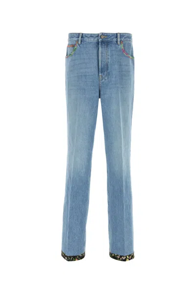 Valentino Garavani Denim Jeans In Blue