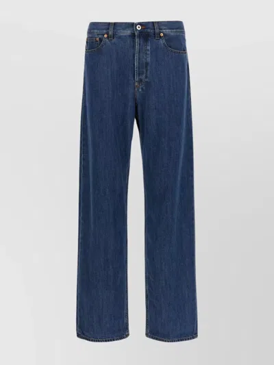 Valentino Garavani Classic Straight-leg Denim Jeans In Blue