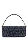 Shop Valentino Denim Loc Toile Iconographe Shoulder Bag