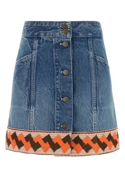 VALENTINO DENIM MINI SKIRT