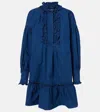 Valentino Dark Blue Denim Dress In Blau