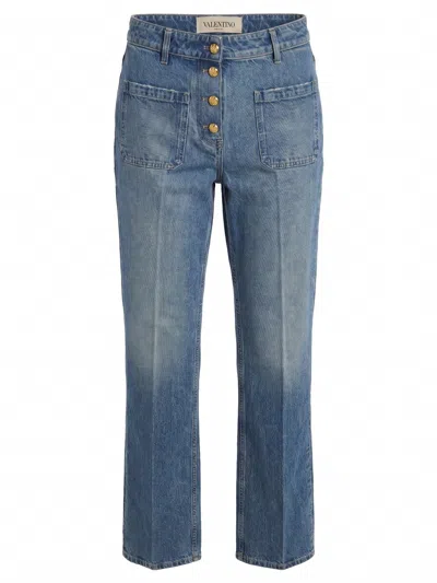 Valentino Denim Pants In Blue