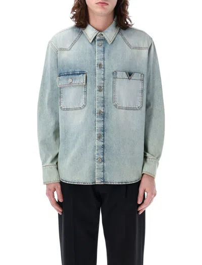 VALENTINO LIGHT BLUE DENIM SHIRT