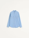 Valentino Chemise En Denim Avec Cabochons Homme Light Denim 50 In Blue