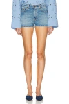 Valentino Denim Shorts In Denim Blu Chiaro