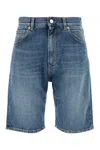 Valentino Denim Shorts With Back Pockets And Belt Loops