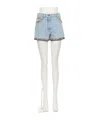 Valentino Embroidered Denim Shorts