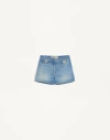 Valentino Denim Shorts In Blue