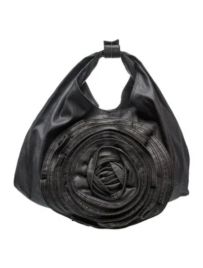 Pre-owned Valentino Garavani Denim Shoulder Bag In Black