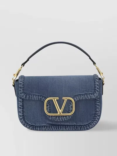 Valentino Garavani Denim Shoulder Bag Removable Strap