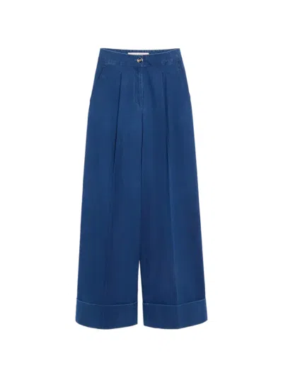 Valentino Denim Trousers In Blue