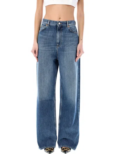 Valentino Blue Medio Denim Trousers Woman Denim 29