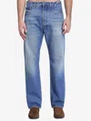 Valentino Rockstud Cotton Denim Jeans In Light Blue
