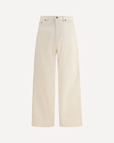 Valentino Denim Trousers In Neutral