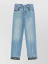 Valentino Straight-fit Denim Pants With Colorful Embellishments