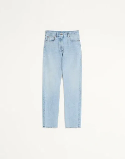 Valentino Denim Trousers Woman Denim 30 In Blue