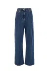 Valentino Denim Wide-leg Jeans In Blue