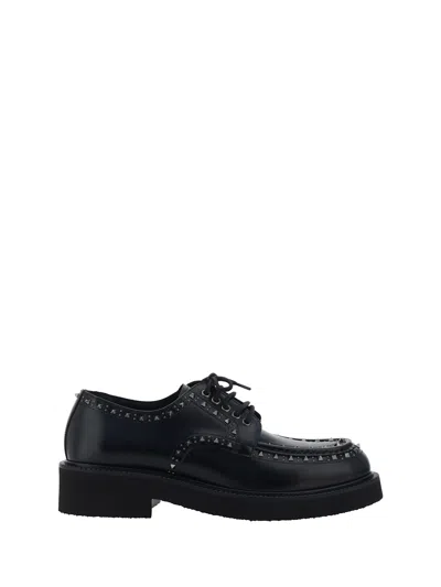 Valentino Garavani Derby Lace-up Shoes In Black