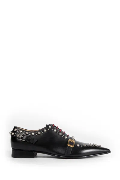 Valentino Garavani Derby Mockers In Calfskin In Black